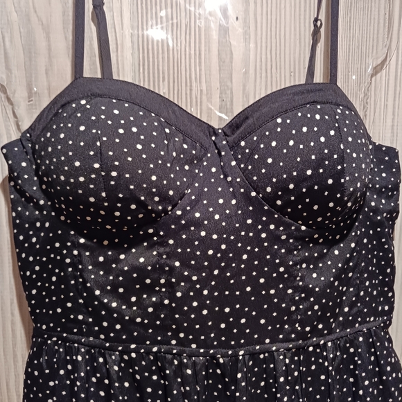 Band of Gypsies Black with Polka Dots Jumpsuit Size Medium $30 - Picture 2 of 6